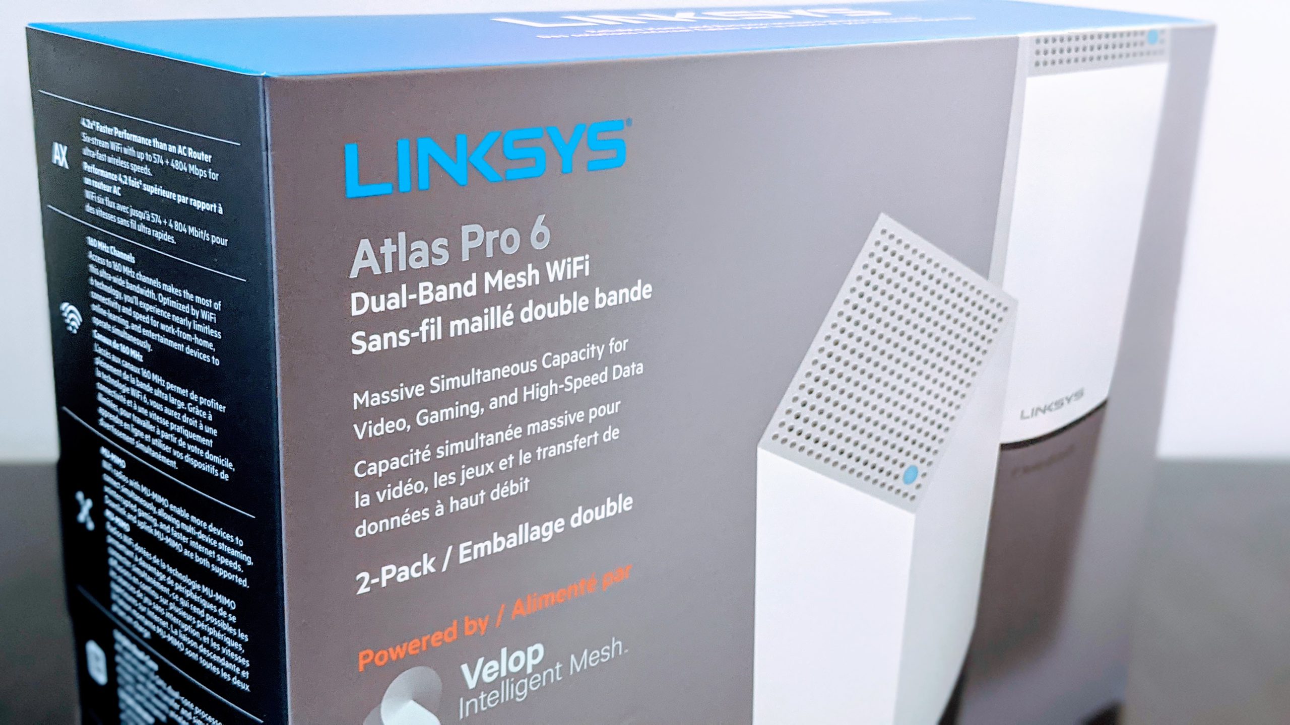 Linksys Atlas Pro 6 Mesh Wifi System in a box