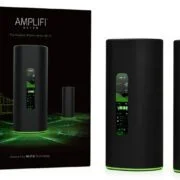 Ubiquiti AmpliFi Alien Router and point on white background