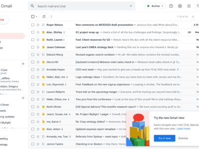 GMail Update New Design Integrated Layout Screencapture