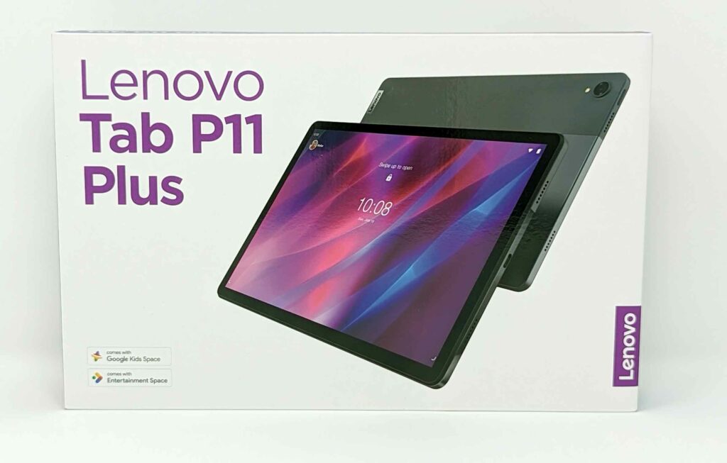 Lenovo P11 Plus in Box on White background