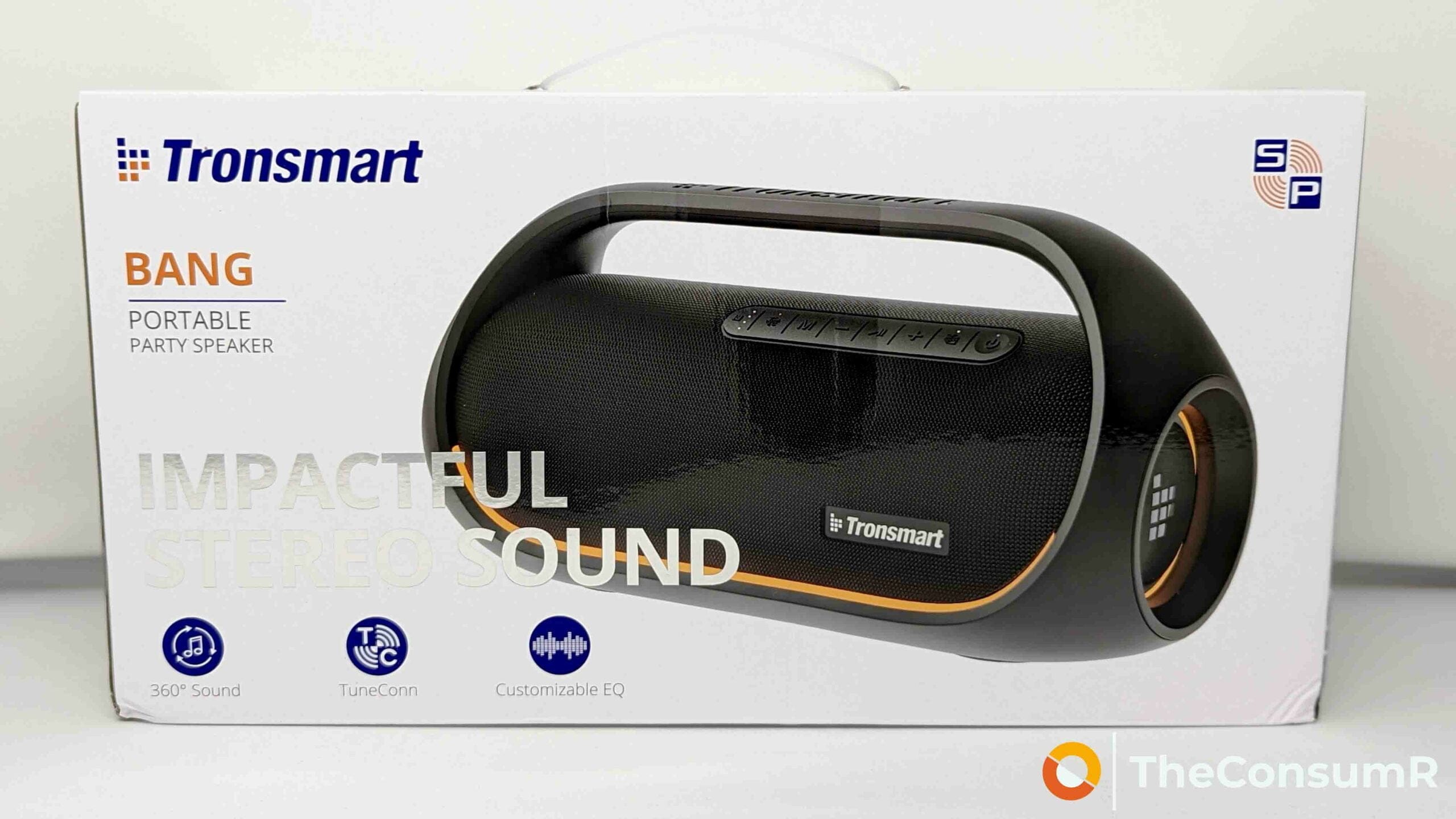 Tronsmart Bang Front of Box