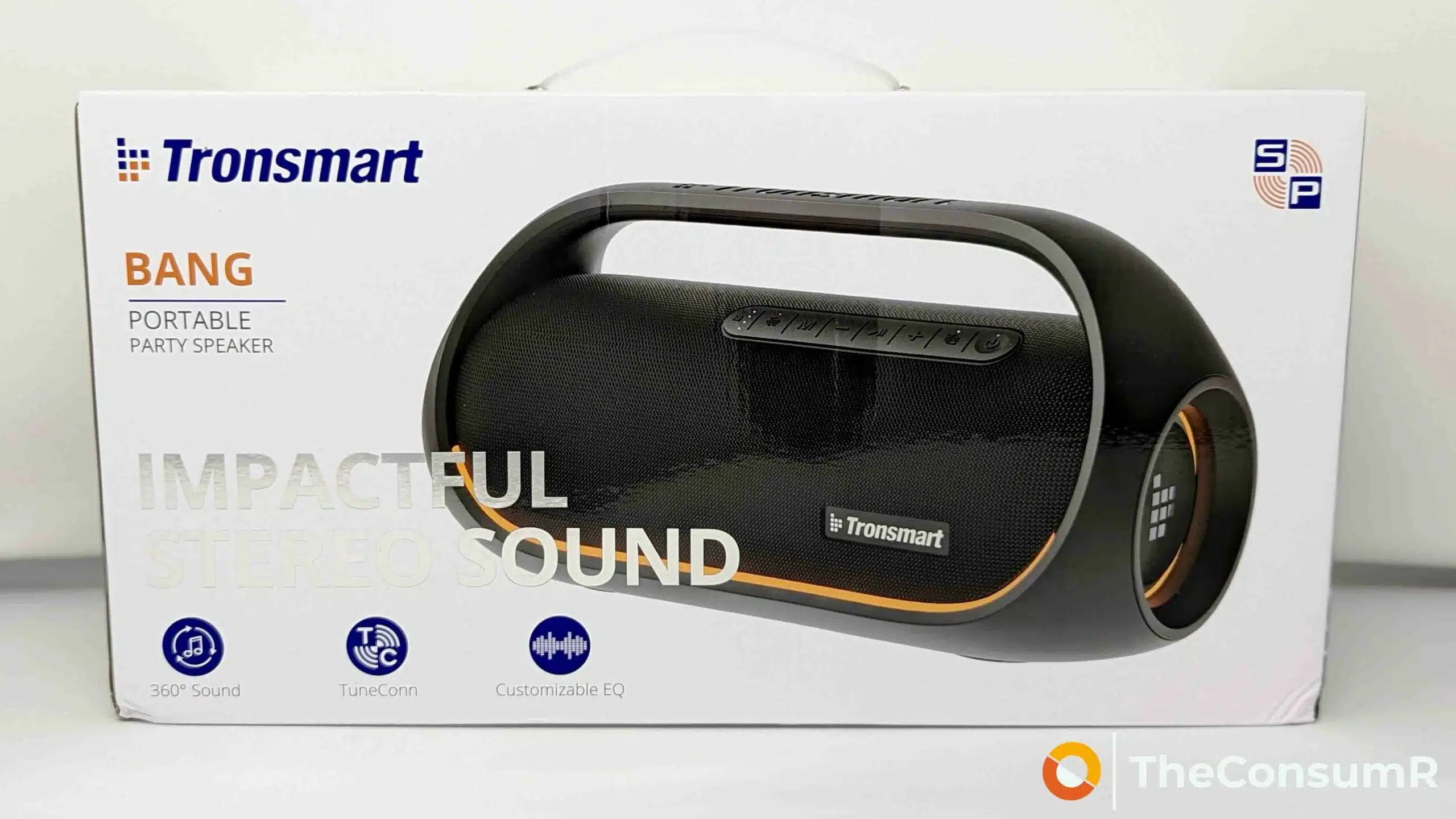 Tronsmart Bang Front of Box