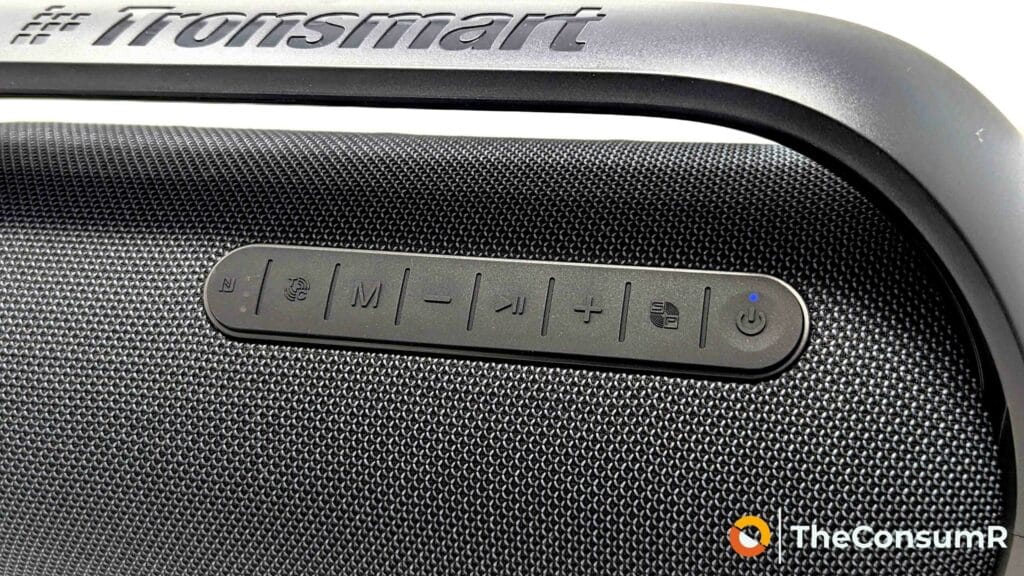 Tronsmart Bang Control Buttons on White Background
