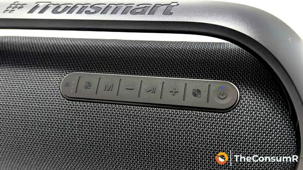 Tronsmart Bang Control Buttons on White Background