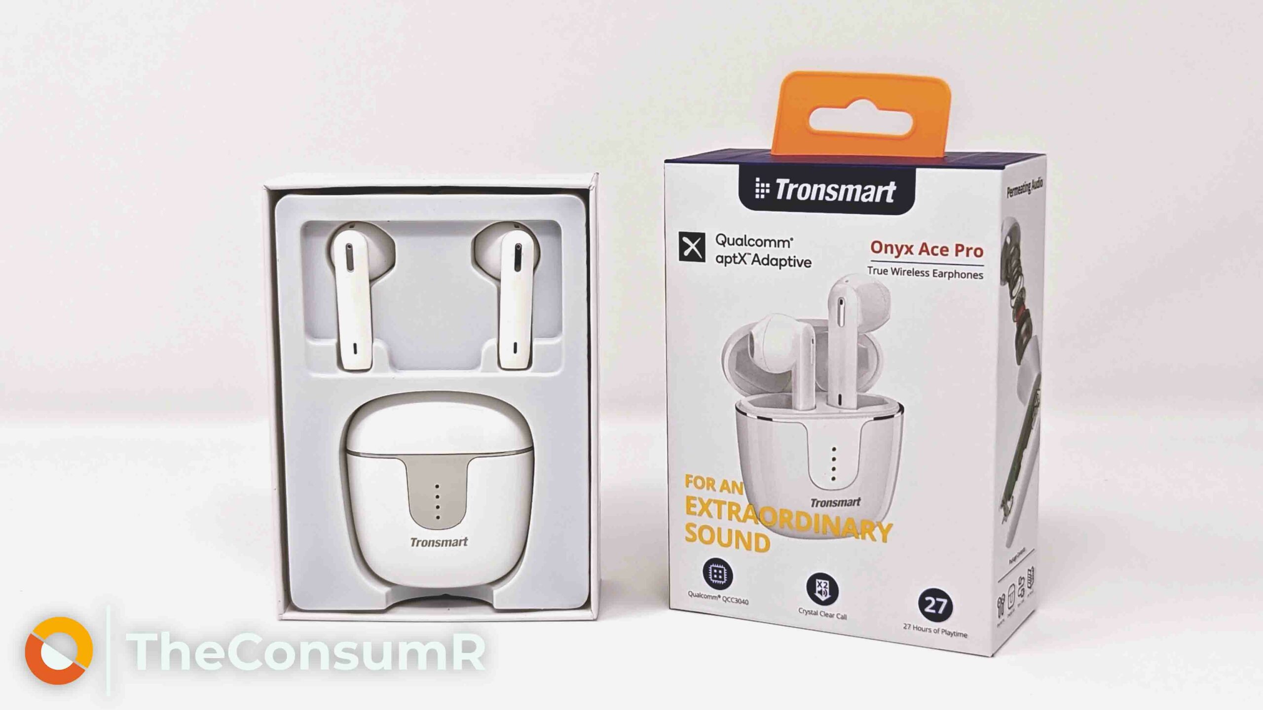 Tronsmart Onyx Ace Pro Earbuds in box on white background
