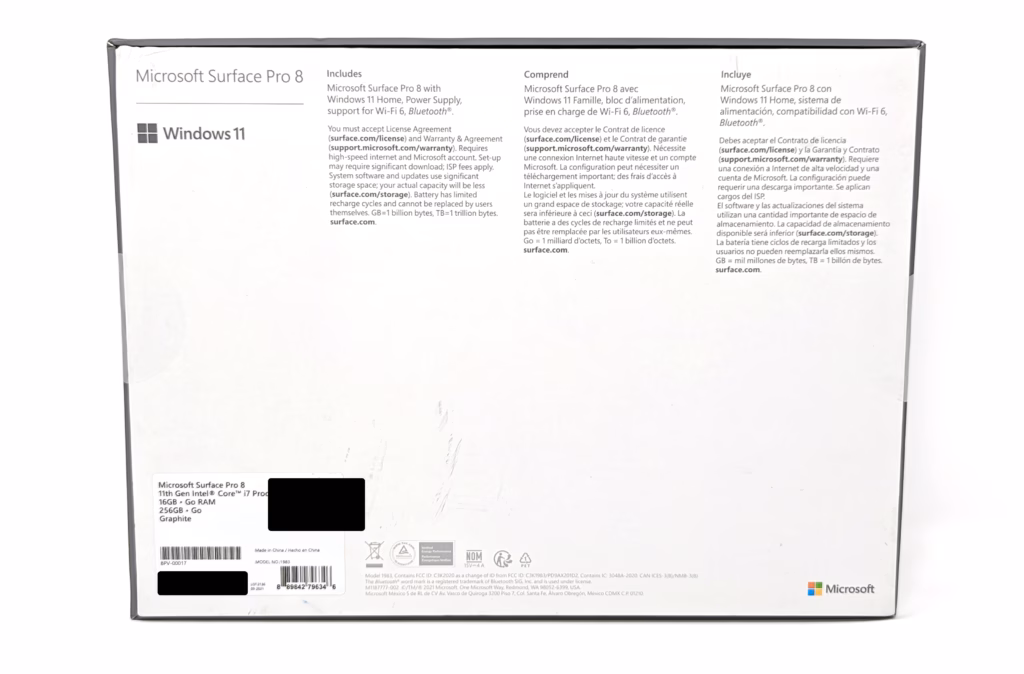 Microsoft Surface Pro 8 - Box Image - 2