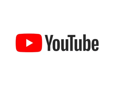 YouTube Logo on white background