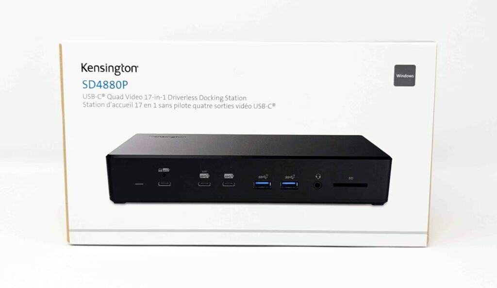 Kensington SD4880P USB-C® 10Gbps Quad Video 17-in-1 Driverless Dock