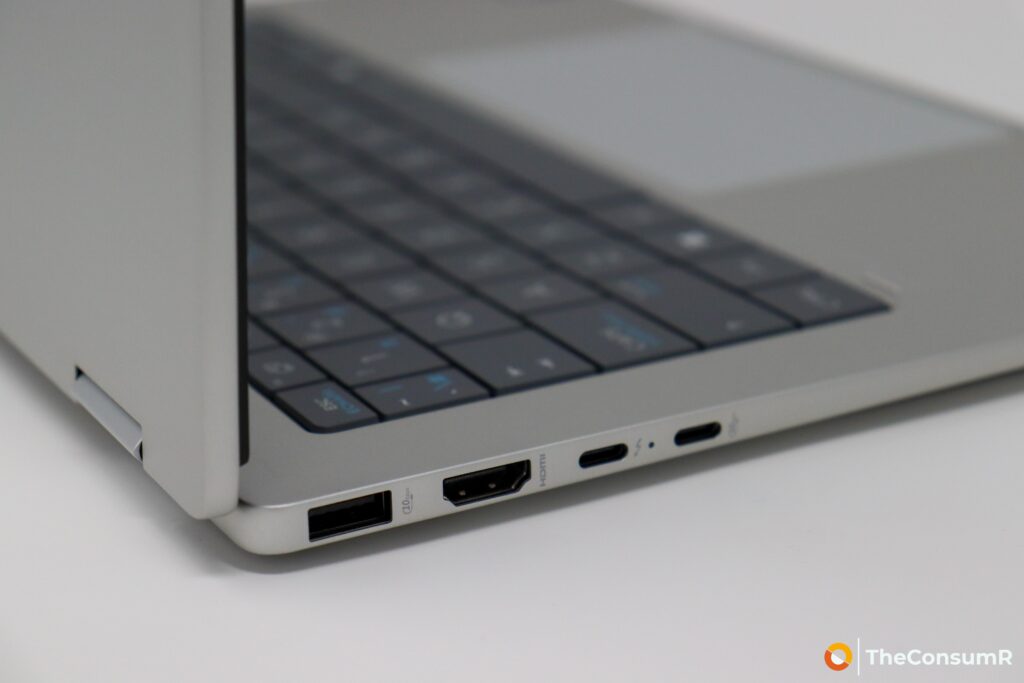 Left Side Ports on HP Omnibook X Flip 14